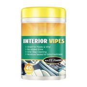 Zhouqiannn Full Car Interior Cleaning Wet Wipes Deep Clean Seats Console More Fresh Scent Streak Convenient Pack Germicide Bathroom Window Ac Foam Spray Concrete Stain Remover off Carpet Foaming Spray